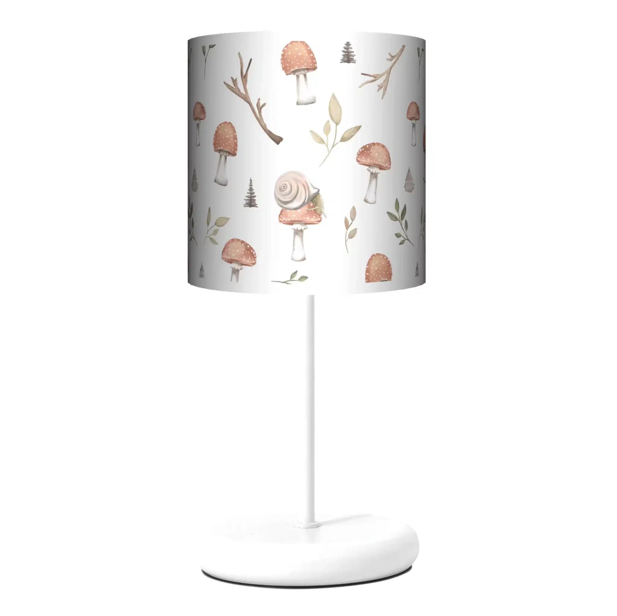 Lampa stojąca EKO Forest Story Pattern 3 na bieli - kolor podstawy biały FL