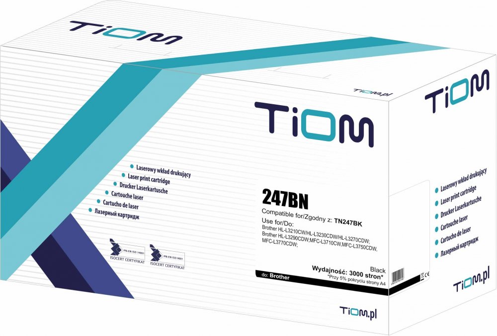 Toner Tiom Ti-LB247BN (TN247BK), 3000 stron, black (czarny)