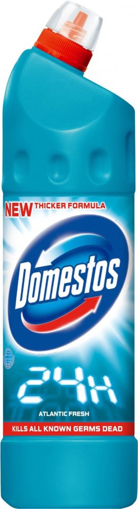 Płyn do czyszczenia toalet, Domestos 24H, morski, 0.75l