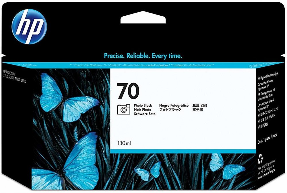 Tusz HP 70 Vivera (C9449A), 130ml, photo black (czarny foto)