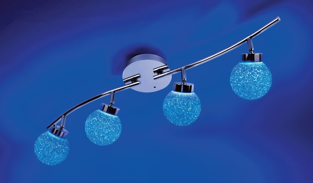 Just Light Miko lampa podsufitowa 4x3,2W chrom 14551-17