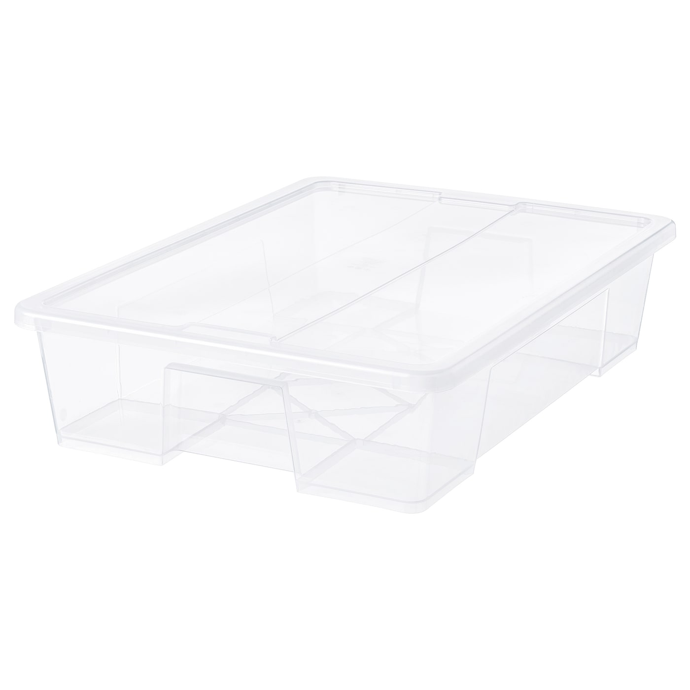IKEA SAMLA pojemnik z pokrywką, przezroczysty, 79x57x18 cm/55 l
