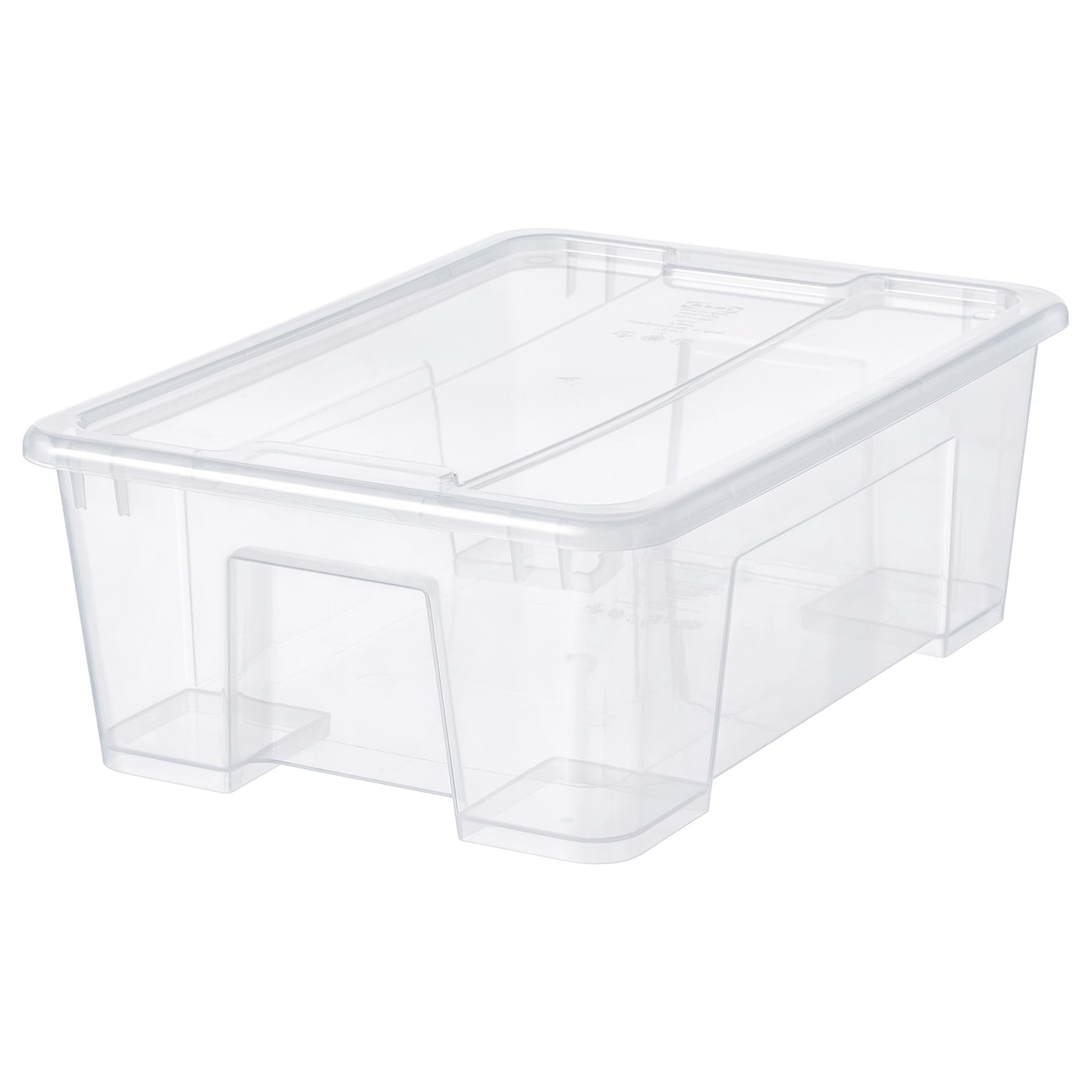 IKEA SAMLA pojemnik z pokrywką, przezroczysty, 39x28x14 cm/11 l
