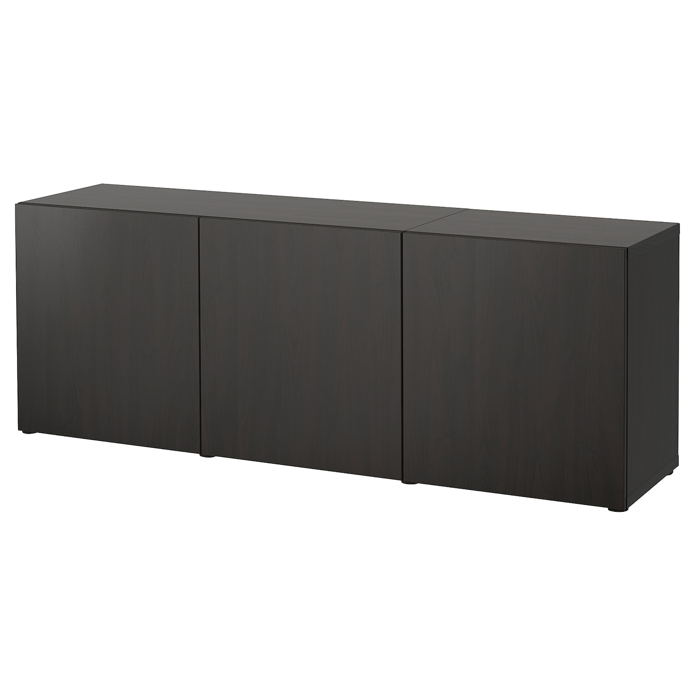IKEA BESTÅ kombinacja z drzwiami, czarnybrąz/Lappviken czarnybrąz, 180x42x65 cm