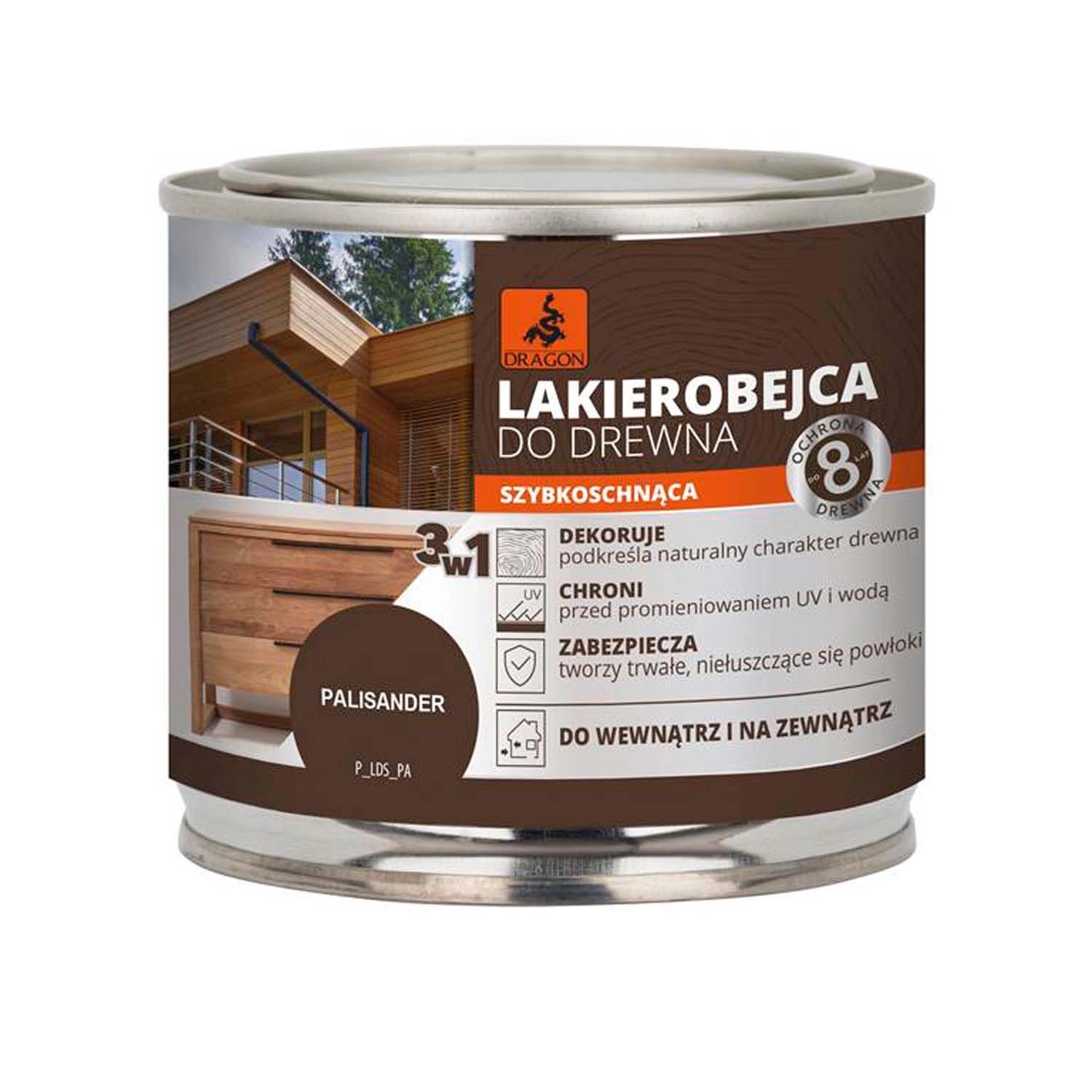 Dragon Lakierobejca szybkoschnąca palisander 0,2l