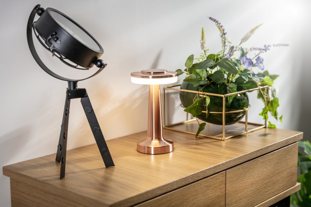 GTV lampa stołowa 1x3 W miedź LB-MON3W-41-DEC
