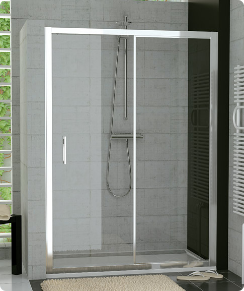 SanSwiss TOP-Line drzwi prysznicowe 120 cm biały/szkło przezroczyste TOPS212000407