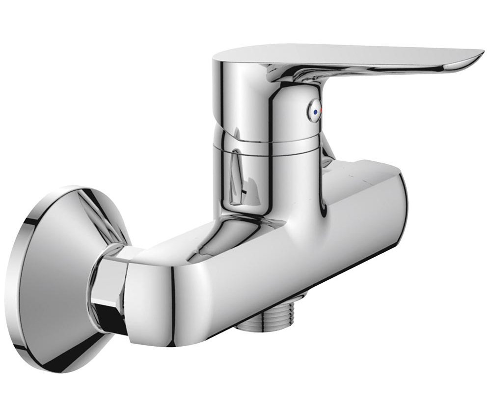 Aqualine Lotta bateria prysznicowa ścienna chrom LT611