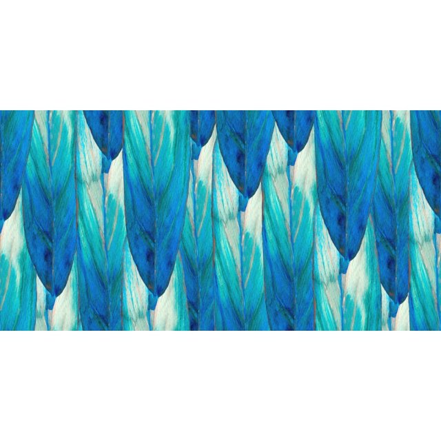 Płytka ścienna dekoracyjna Alfa-Cer LEAVES BLUE DEC. glossy 29,8x59,8