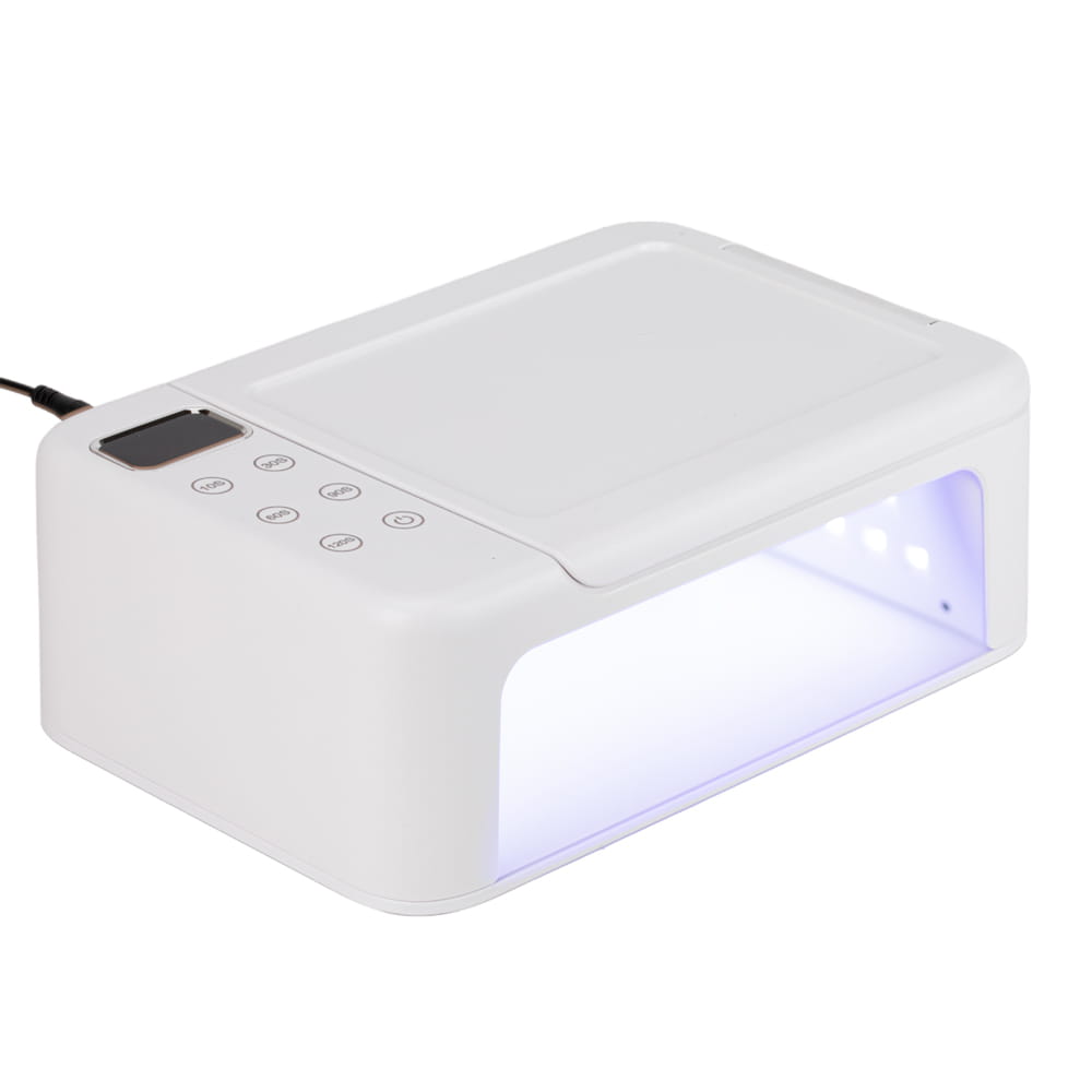 Lampa do paznokci z podpórką UV/LED 168W do lakierów hybrydowych żeli i akrylożeli biała Z22