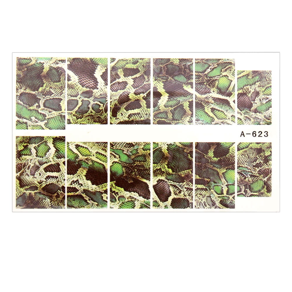 Naklejki wodne do paznokci arkusz 9 x 5,5 cm a Nr 623