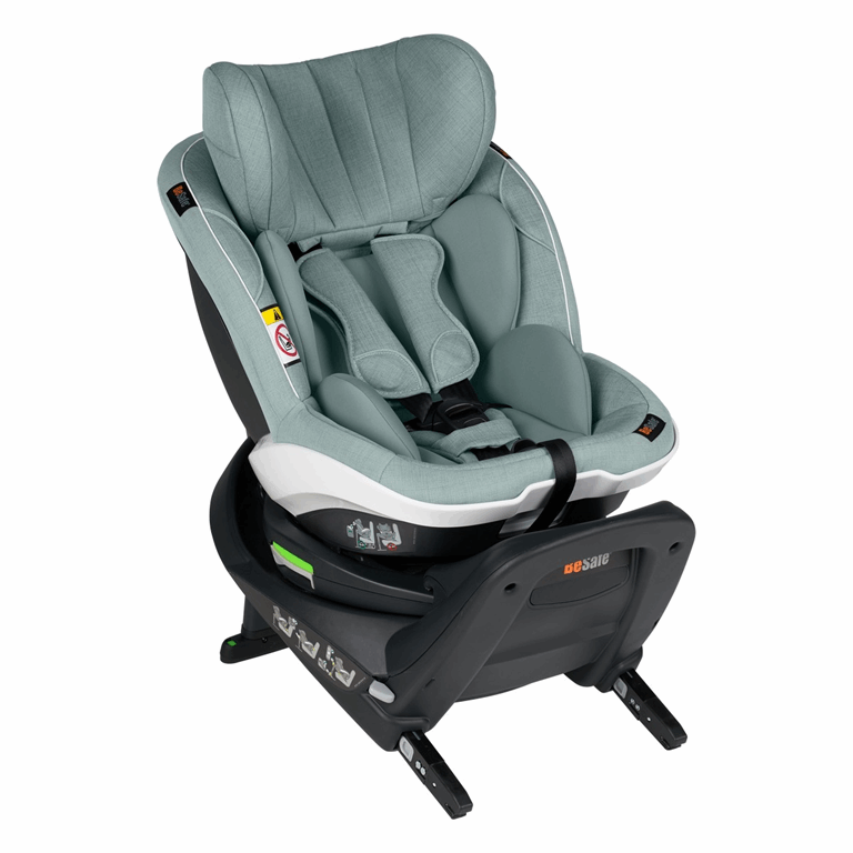 BeSafe Izi Twist i-Size - obrotowy fotelik samochodowy dla dzieci od 61cm do 105cm wzrostu, do 18kg-09 - Morska Zieleń