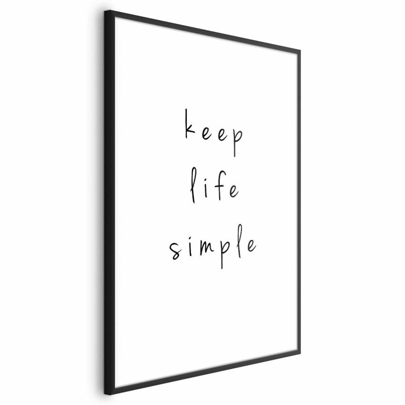 Plakat Artgeist Simple 40x60 cm z ramą czarną 1 szt