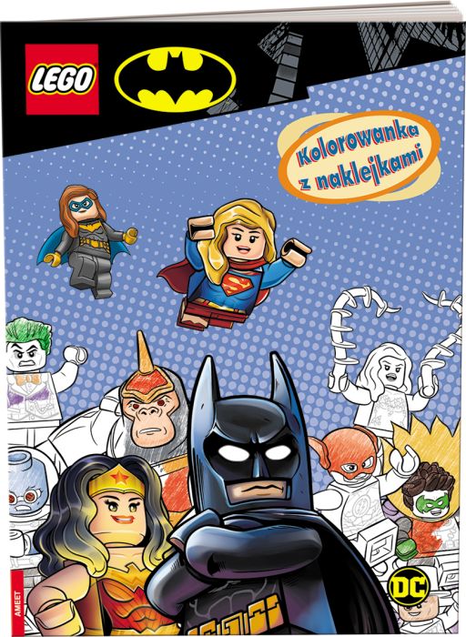 LEGO DC COMICS. KOLOROWANKA Z NAKLEJKAMI