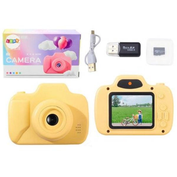 APARAT ZDJĘCIA NAGRYWANIE KARTA 64GB ŻÓLTY