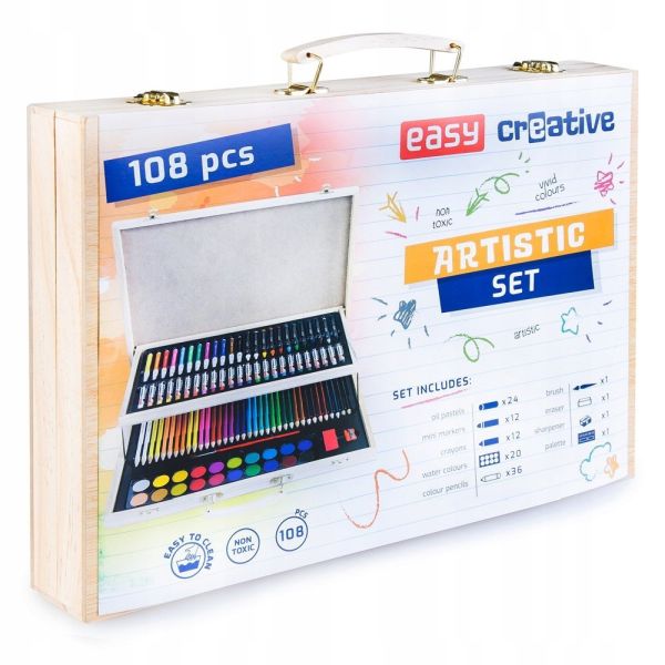 Easy Stationery Zestaw artystyczny 108 elementów