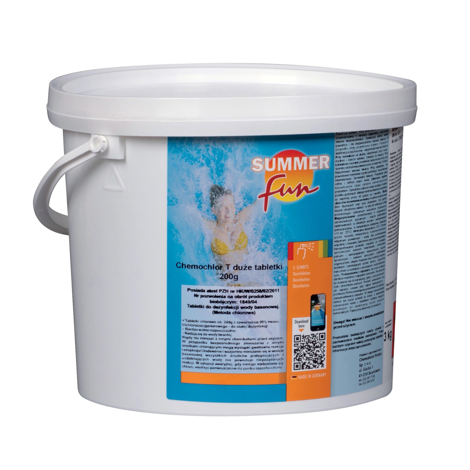 Summer Fun Chemochlor T tabletki - 3 kg