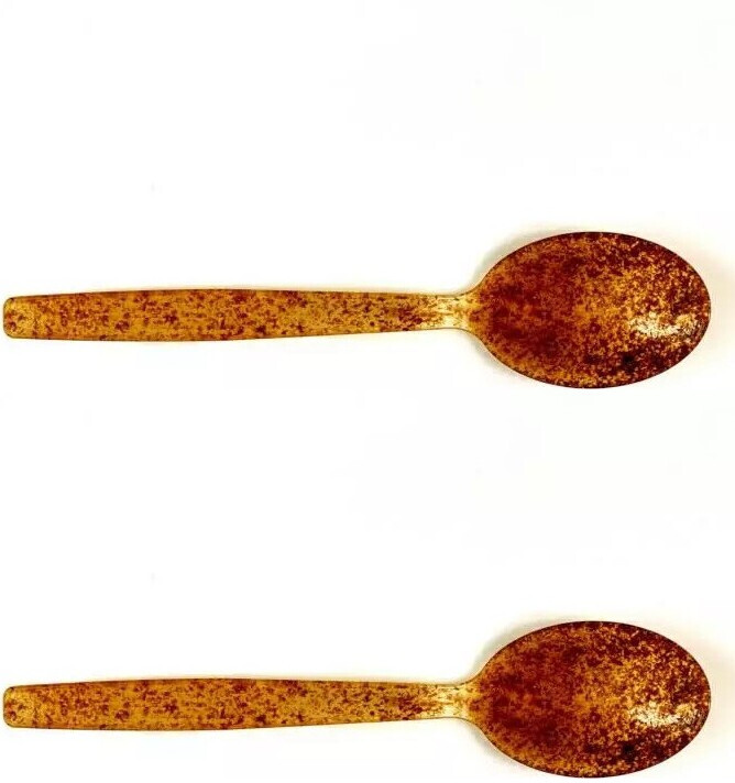 2x Łyżki jednorazowe Biotrem, 17.8cm, otręby pszenne + PLA, 100 sztuk, brązowy