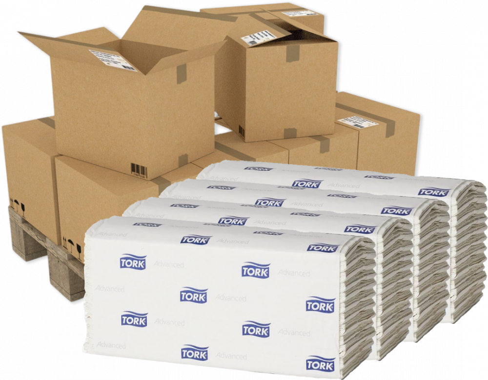 420x Ręcznik papierowy Tork 290163 Advanced, dwuwarstwowy, w składce ZZ, 250 składek, biały