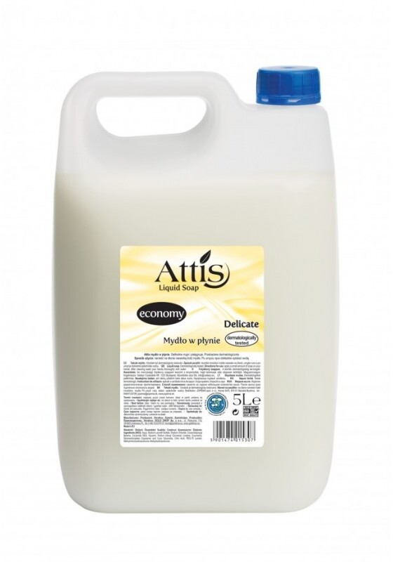 Mydło w płynie Attis Delicate, kremowy, zapas, 5l