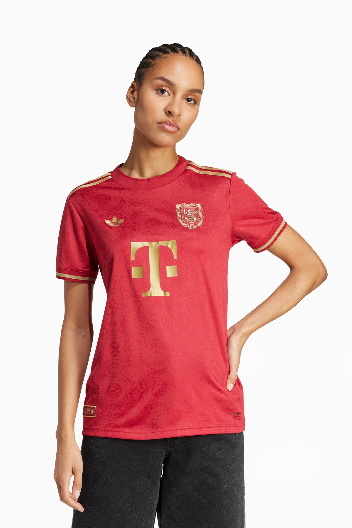Koszulka adidas FC Bayern 24/25 125 Anniversary Damska - Czerwony