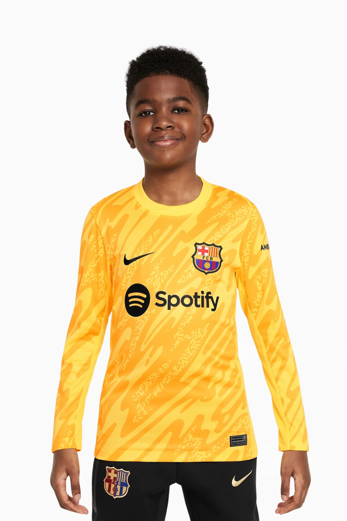 Koszulka z długim rękawem Nike FC Barcelona 24/25 Goalkeeper Stadium Junior - Żółty