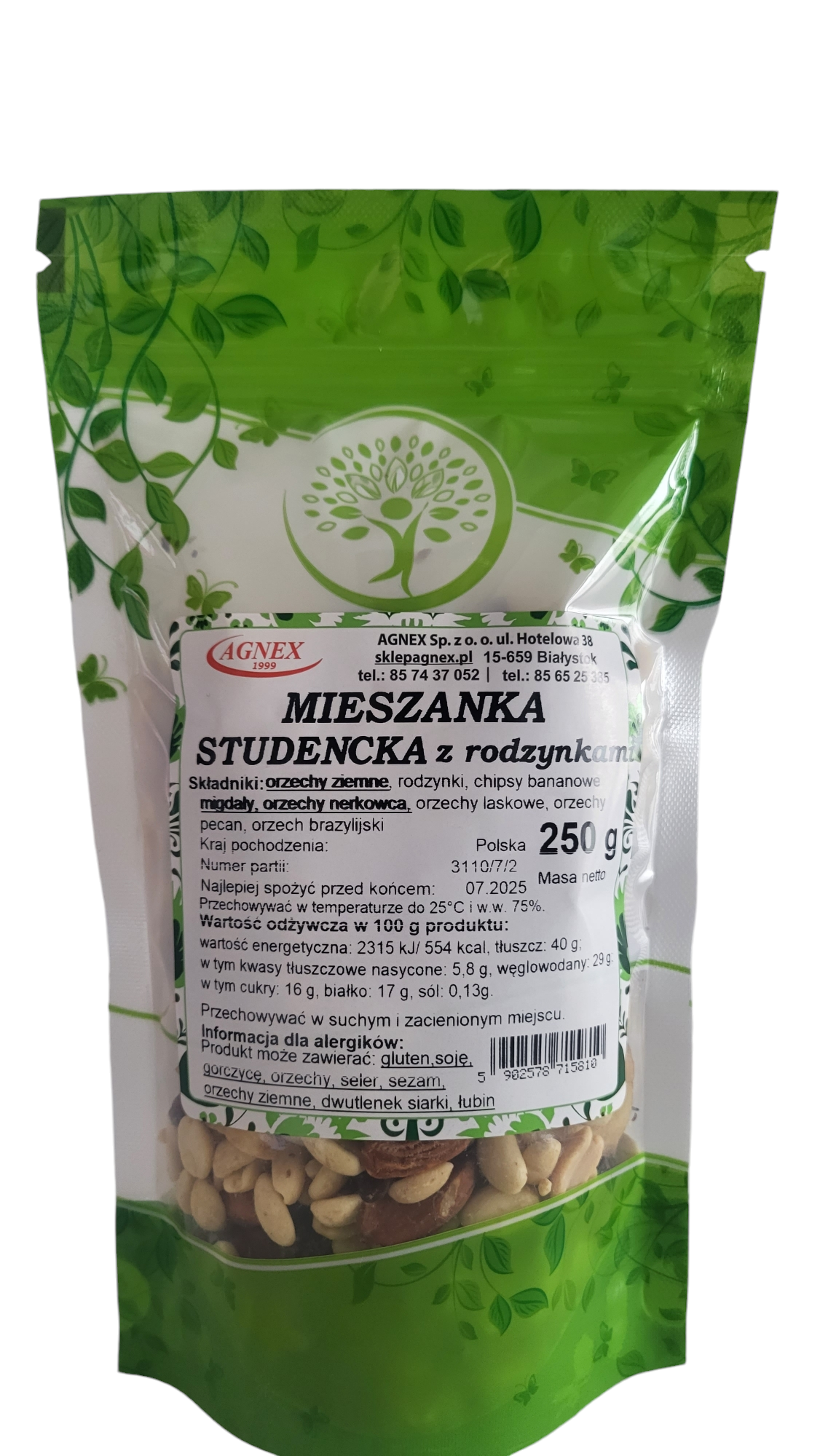 Mieszanka studencka z RODZYNKĄ 250 g