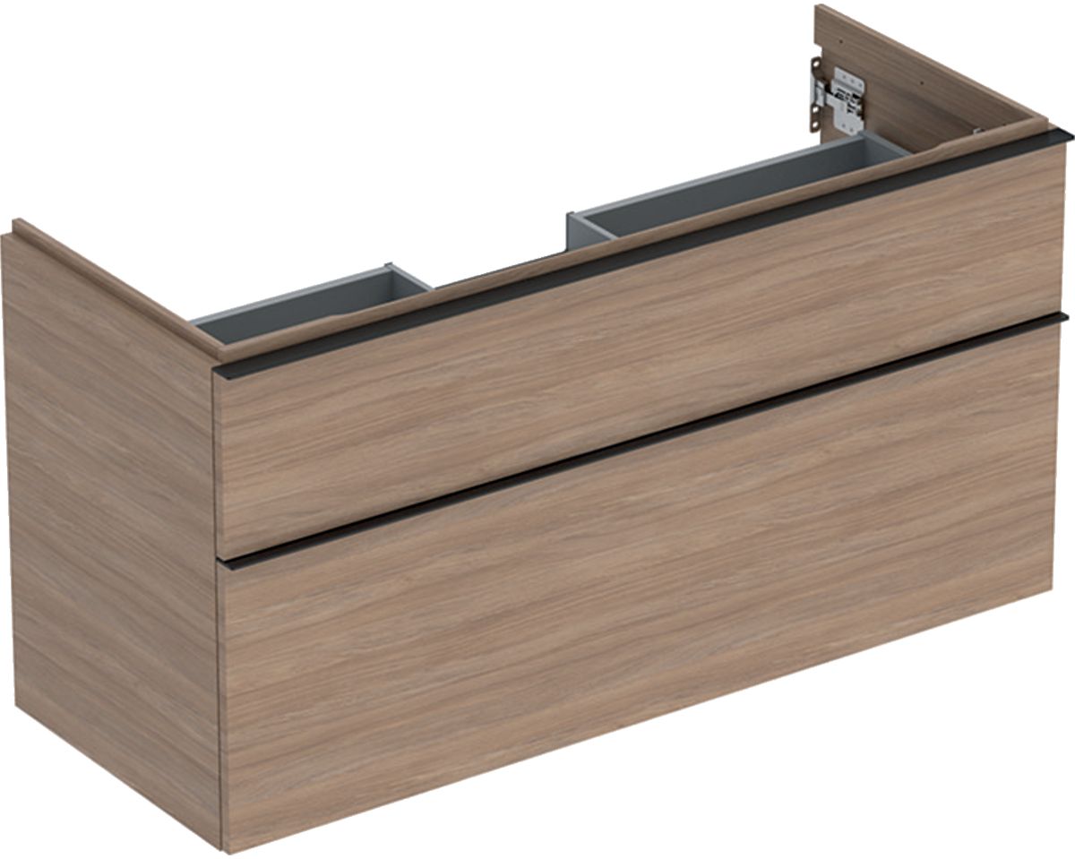 Geberit iCon szafka 118,4 cm podumywalkowa wisząca dąb/lava mat 502.306.JH.1