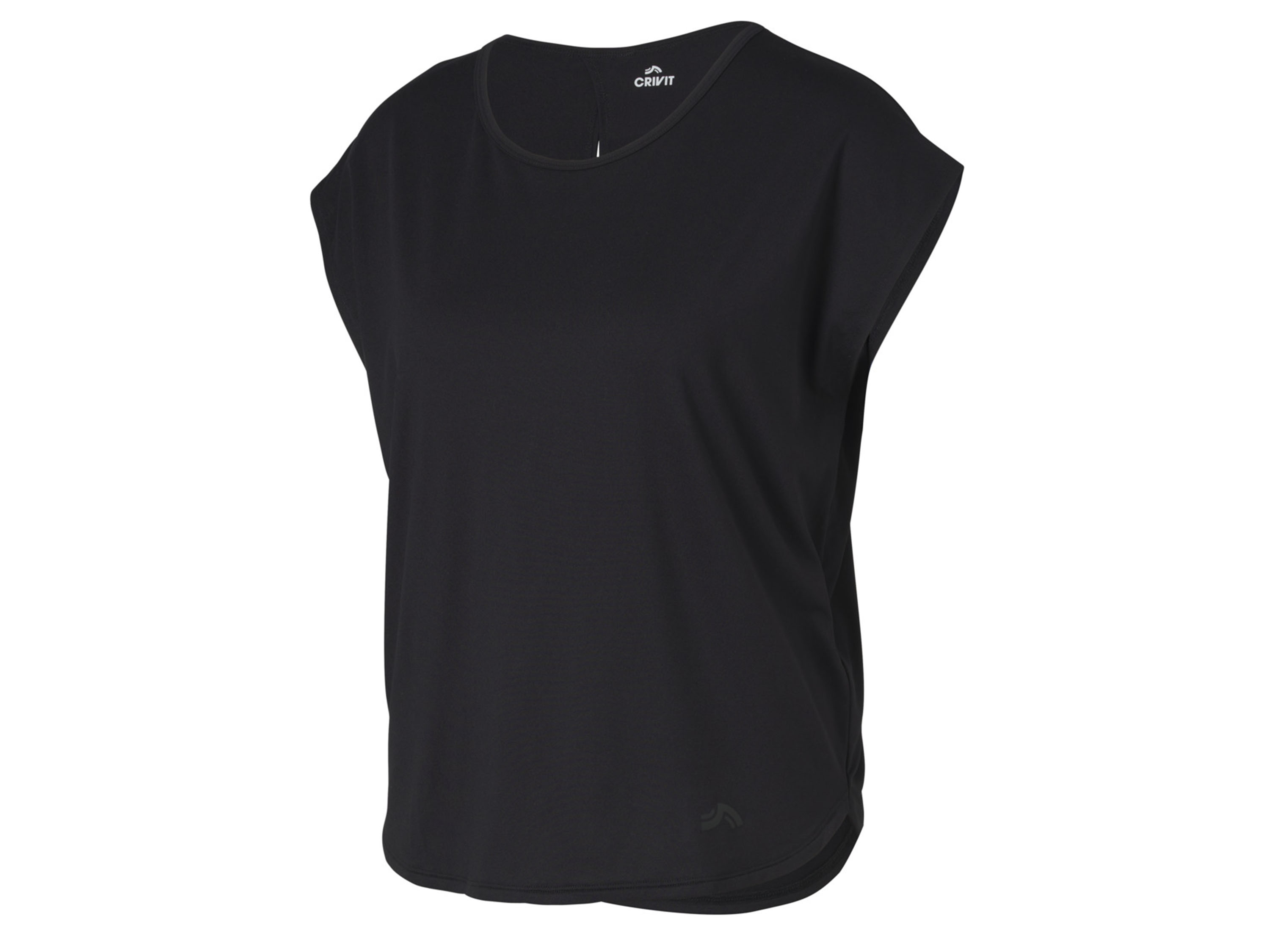 Crivit T-shirt funkcyjny damski z efektem pochłaniania zapachów Czarny, L 44-46