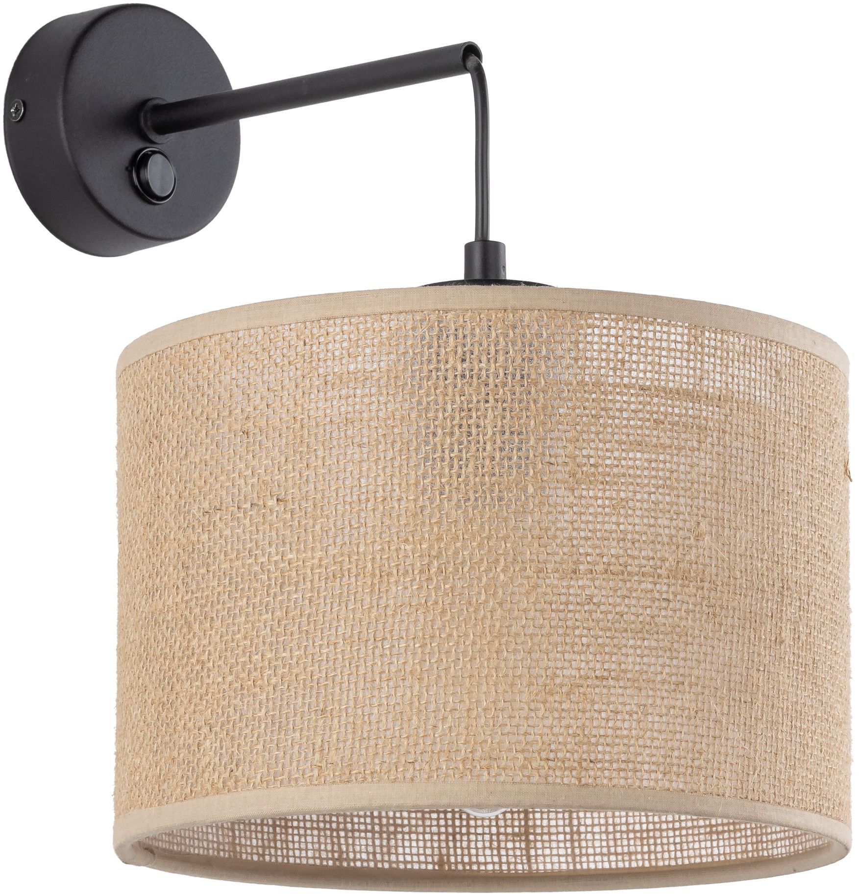 Darmowa Dostawa - Kinkiet 1x15 W czarny TK Lighting Juta 6858