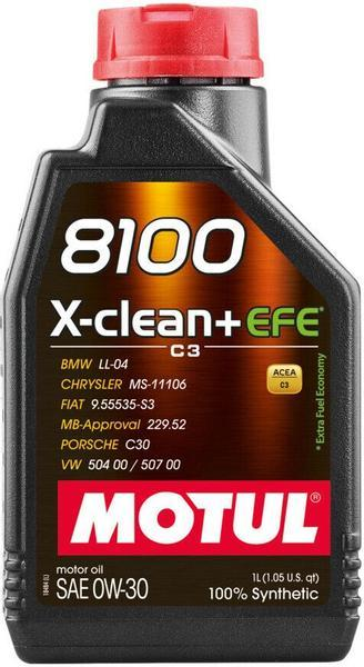 MOTUL 8100 X-CLEAN+ EFE 0W30 1L - Petrostar