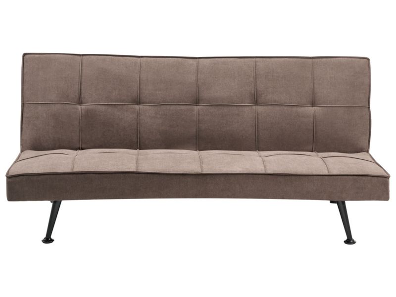 Sofa rozkładana Hasle Brązowy Tkanina 1 szt.