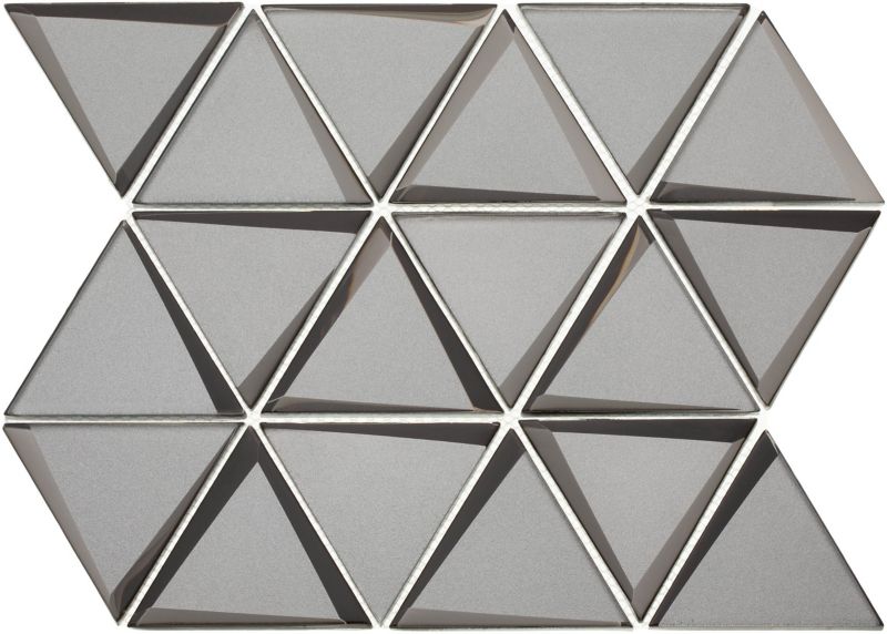 Mozaika Triangle 38 x 28,4 cm silver
