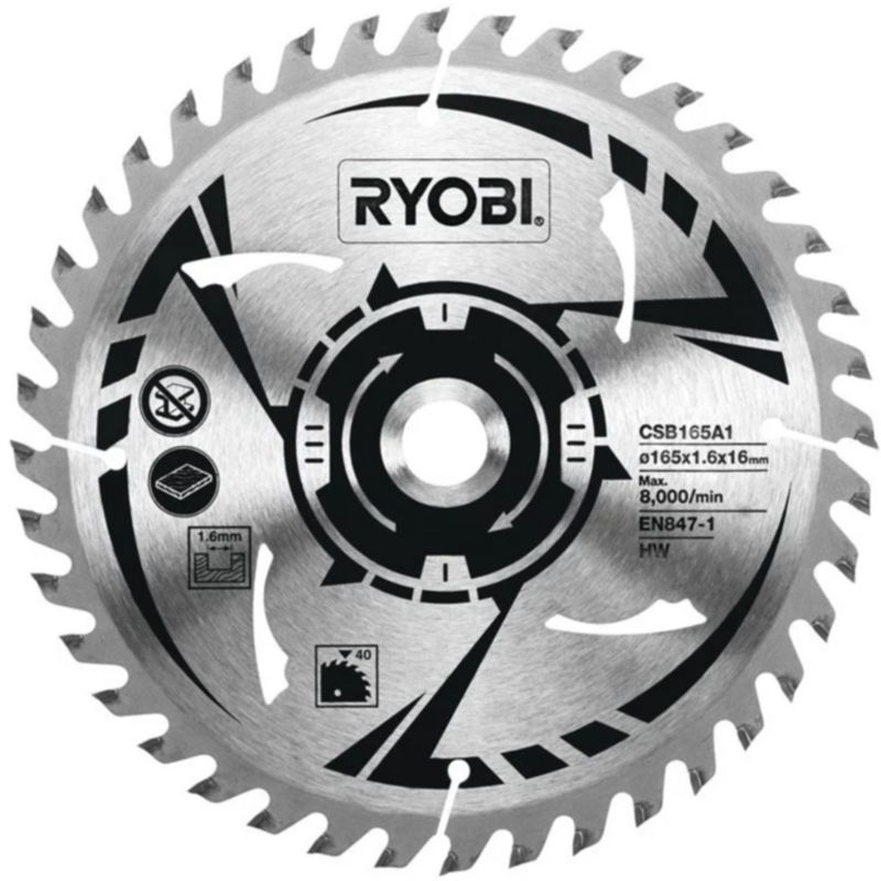 Ostrze do Bezprzewodowej Piły Tarczowej RYOBI 165 mm 1szt.