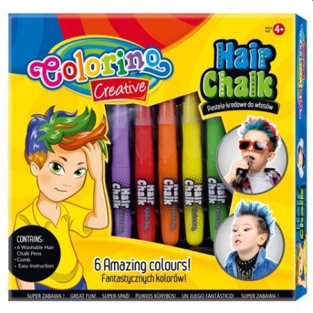 PASTELE KREDOWE DO WŁOSÓW BOYS 6 SZTUK KIDS CREATIVE