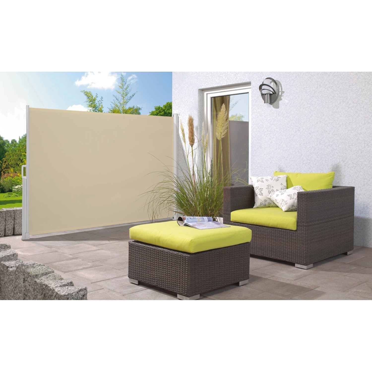 Markiza pionowa LIVINGSTON beż - 3 x 1,5 m