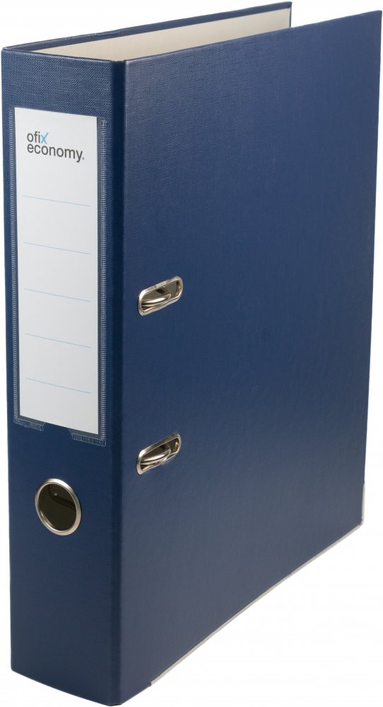 Segregator A4 Ofix Economy, 75mm, do 500 kartek, granatowy