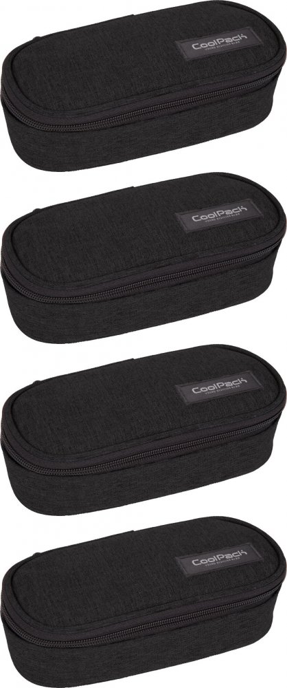 4x Piórnik szkolny CoolPack Campus Snow, saszetka, bez wyposażenia