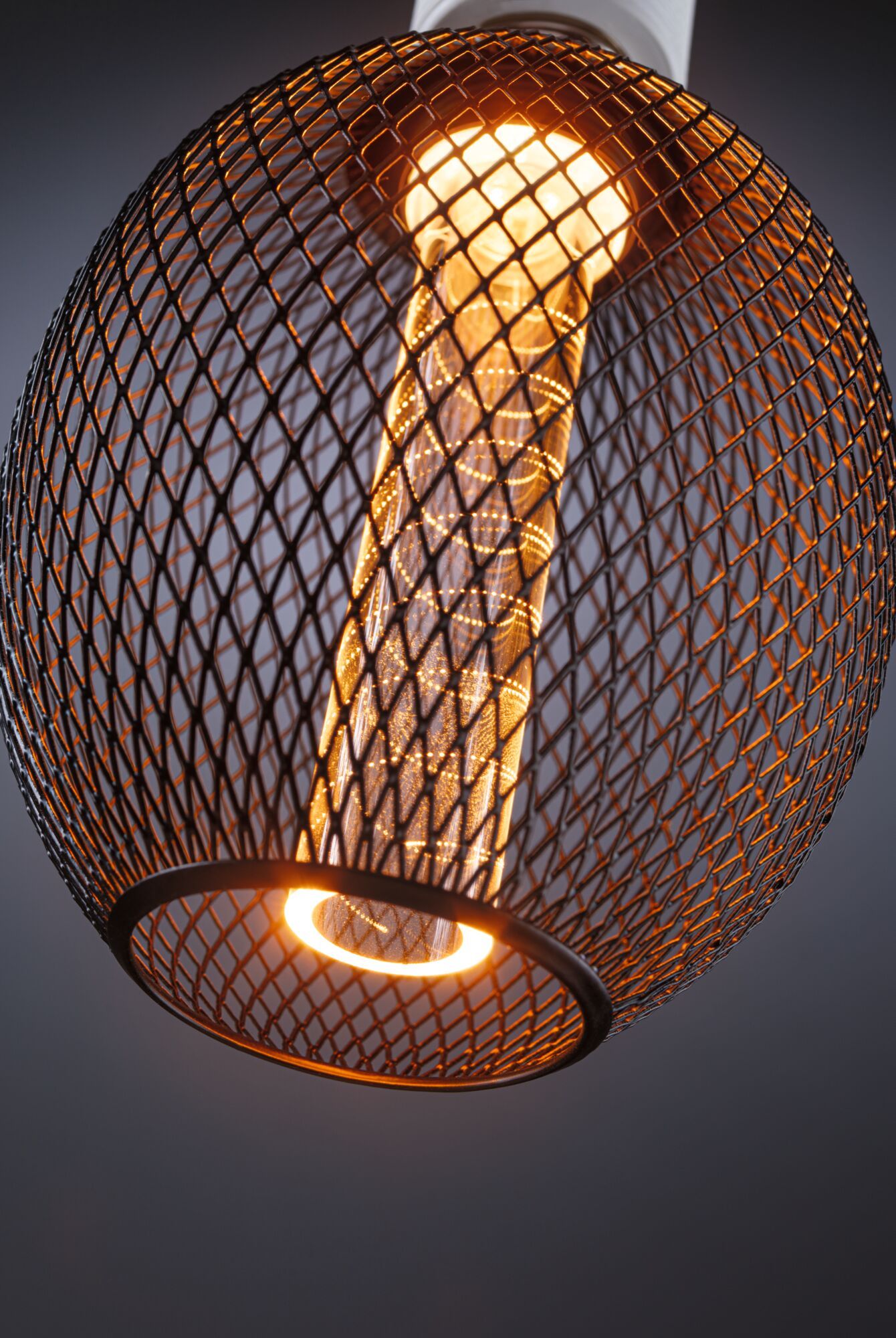 Paulmann Metallic Glow Glob Spiral żarówka LED 1x4,2W 1800K E27 czarna 29087