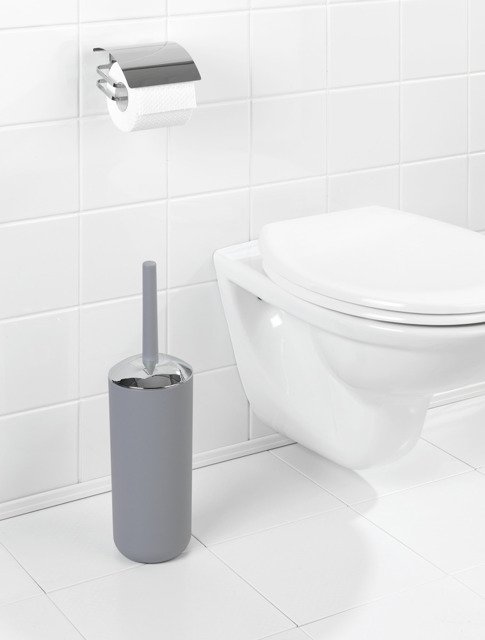 Wenko Brasil szczotka toaletowa stojąca szara 22248100