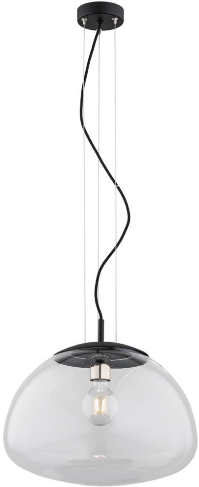 Argon Trini lampa wisząca 1x15W przezroczysty/czarny/mosiądz 4351