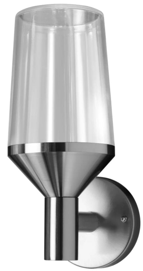Ledvance Endura Classic Calice kinkiet zewnętrzny 1x60W LED stal/przezroczysty