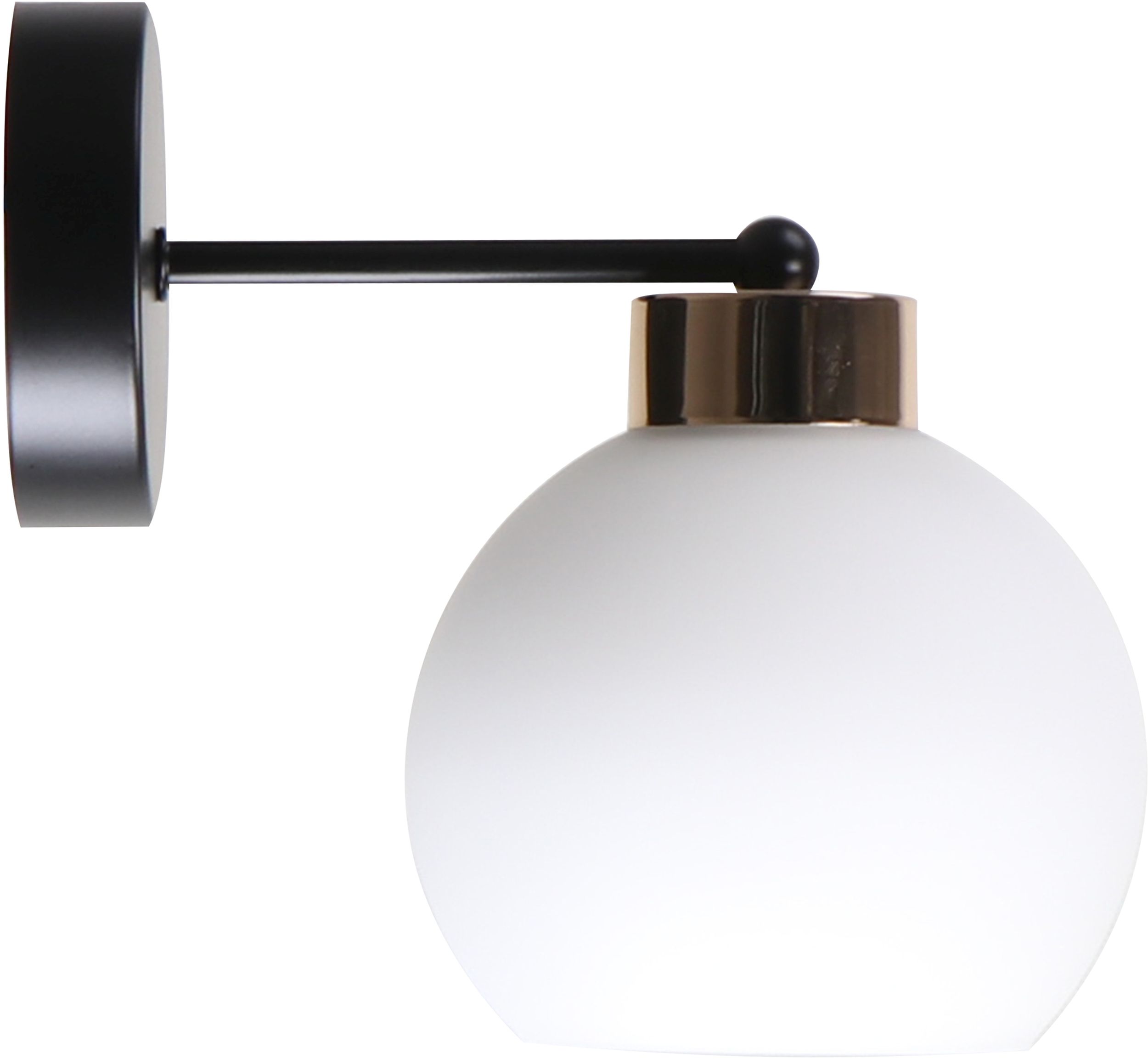 Candellux Amanda kinkiet 1x40 W biały-czarny-złoty 21-21052