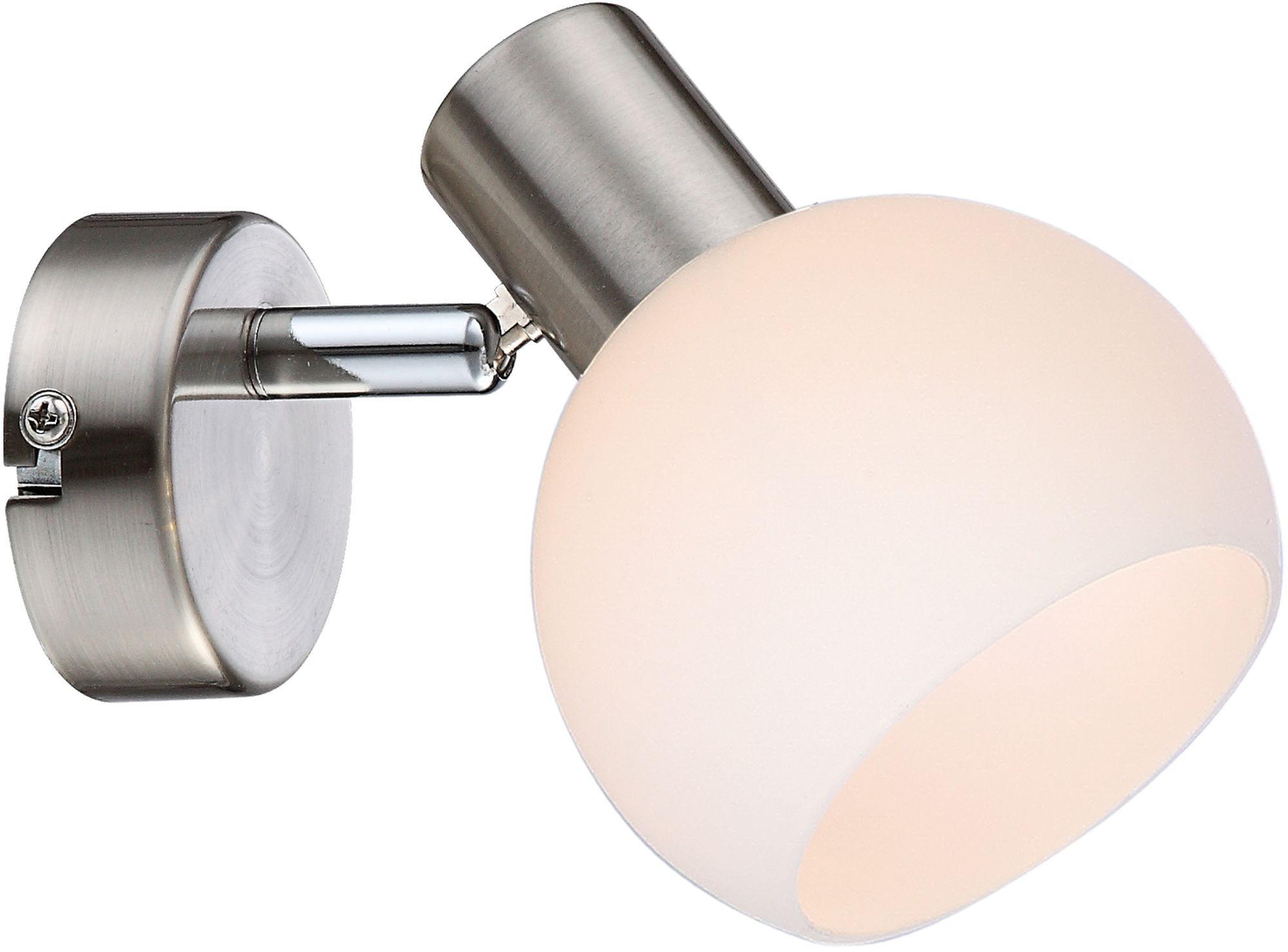 Candellux Mauro kinkiet 1x4W LED nikiel satyna/biały 91-61584
