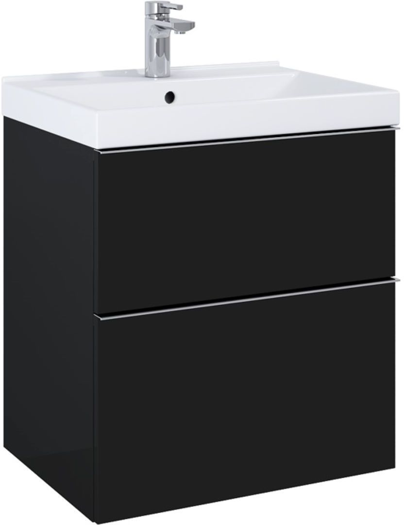 Elita Look szafka 60x44,9x63,5 cm podumywalkowa wisząca black matt RE010601027160