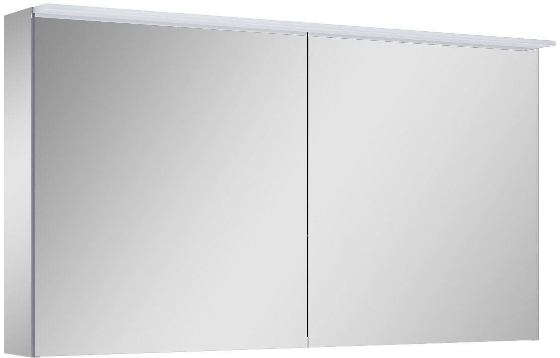 Elita Premium 2D szafka 120 cm lustrzana wisząca boczna z oświetleniem terra pink matt RE064666000010