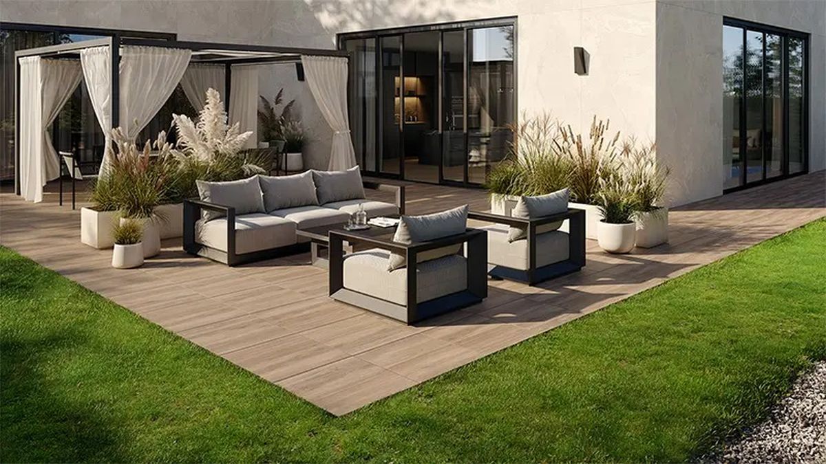 Korzilius Patio płytka ścienno-podłogowa 59,8x59,8 cm brązowa