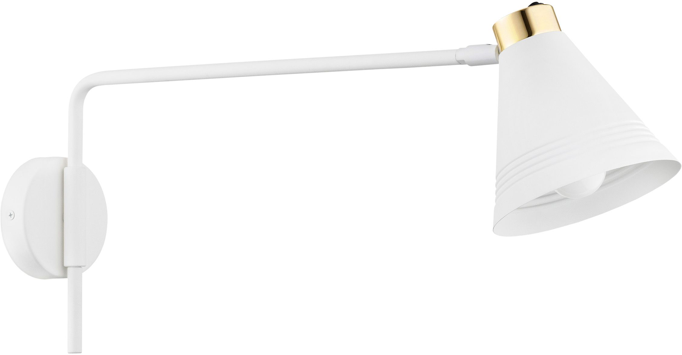 Argon Avalone kinkiet 1x15W biały/mosiądz 8007