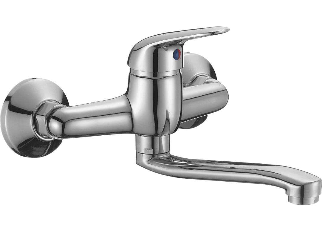 Kuchinox Salto bateria umywalkowa ścienna chrom BQS050D