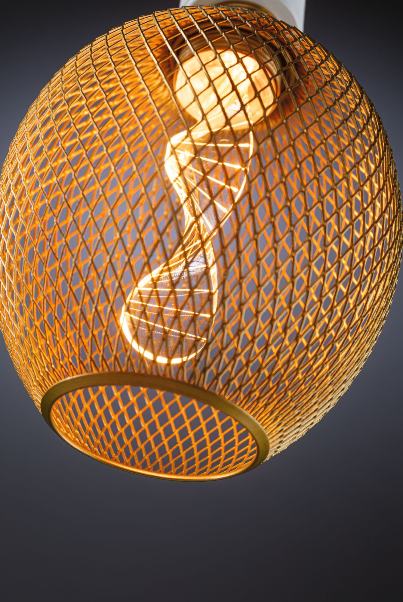 Paulmann Metallic Glow Glob Helix żarówka LED 1x3,5W 1800K E27 mosiądz 29088